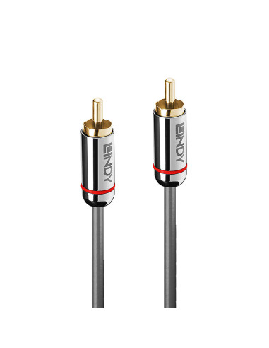Lindy 35339 cable de audio 1 m RCA Antracita