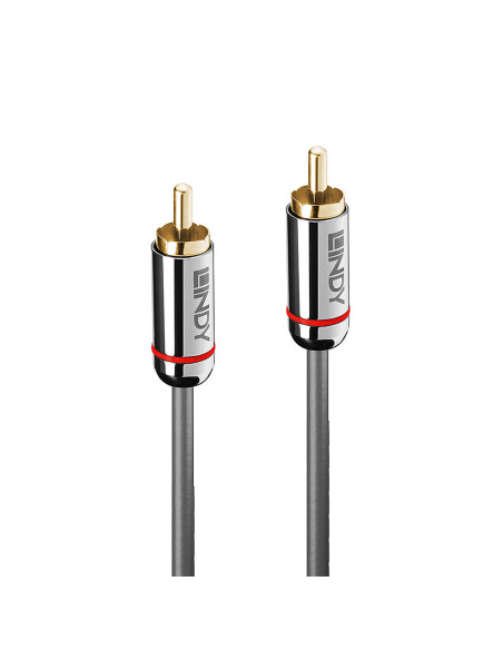 Lindy 35339 cable de audio 1 m RCA Antracita