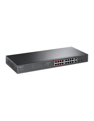 TP-Link TL-SL1218MP switch No administrado Fast Ethernet (10 100) Energía sobre Ethernet (PoE) Negro
