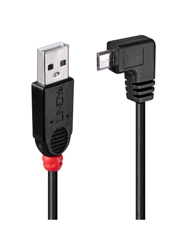 Lindy 31976 cable USB USB 2.0 1 m USB A Micro-USB B Negro
