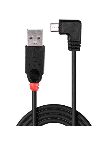 Lindy 31975 cable USB USB 2.0 0,5 m USB A Micro-USB B Negro