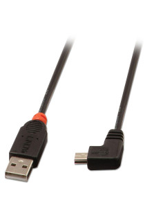 Lindy 31971 cable USB USB 2.0 1 m USB A Mini-USB B Negro
