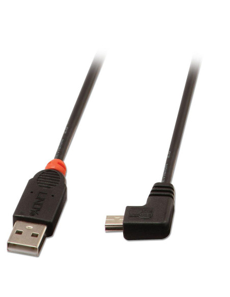 Lindy 31971 cable USB USB 2.0 1 m USB A Mini-USB B Negro