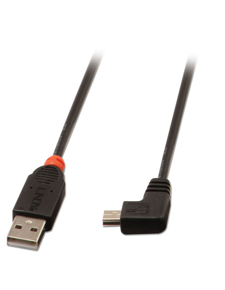 Lindy 31970 cable USB USB 2.0 0,5 m USB A Mini-USB B Negro