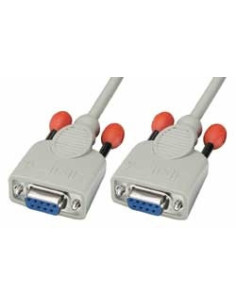 Lindy 3m Null modem cable cable de serie Blanco
