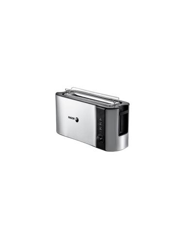 Fagor Bigtoast Steel 6 2 rebanada(s) 1000 W Negro, Acero inoxidable