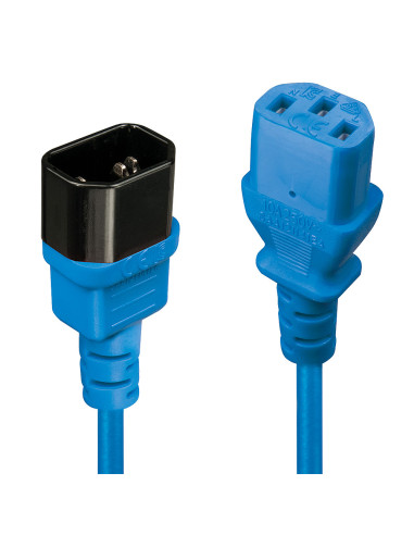 Lindy 30470 cable de transmisión Azul 0,5 m C14 acoplador C13 acoplador
