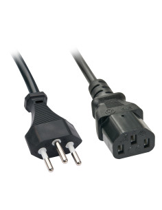 Lindy 30417 cable de transmisión Negro 2 m C13 acoplador
