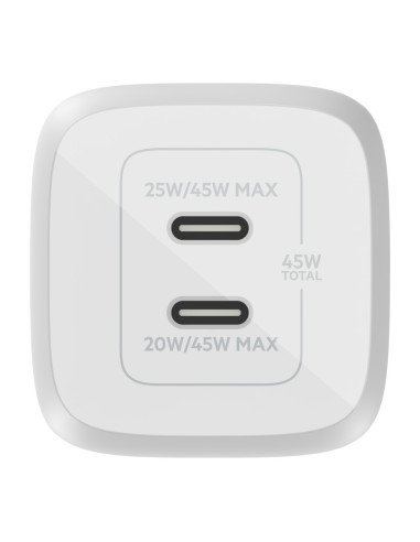 Belkin WCH011vfWH Portátil, Smartphone, Tableta Blanco Corriente alterna Carga rápida Interior