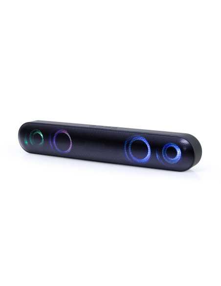 Gembird SPKBT-BAR400L altavoz soundbar Negro 2.0 canales 10 W