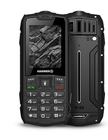 myPhone Hammer Rock 6,1 cm (2.4") 155 g Negro Teléfono con cámara