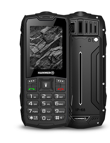myPhone Hammer Rock 6,1 cm (2.4") 155 g Negro Teléfono con cámara