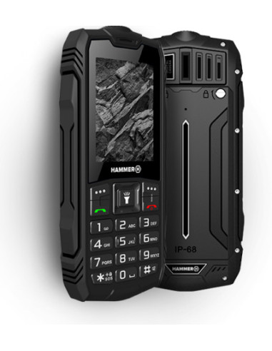 myPhone Hammer Rock 6,1 cm (2.4") 155 g Negro Teléfono con cámara