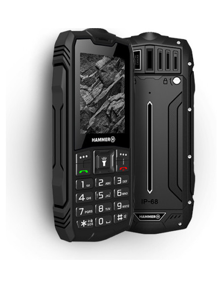 myPhone Hammer Rock 6,1 cm (2.4") 155 g Negro Teléfono con cámara