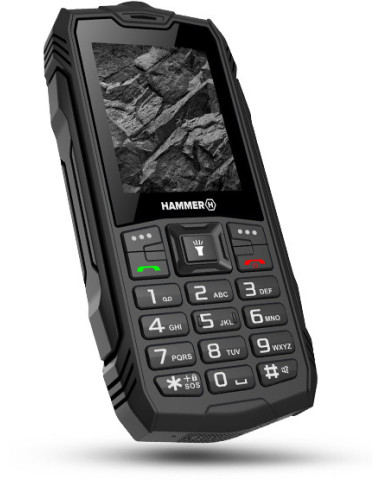 myPhone Hammer Rock 6,1 cm (2.4") 155 g Negro Teléfono con cámara