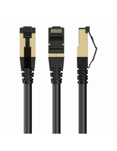 Gembird PP8-LSZHCU-BK-0.25M cable de red Negro 0,25 m Cat8 S FTP (S-STP)