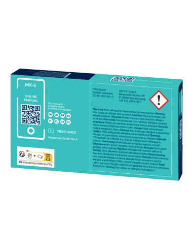 ARCTIC MX-6 compuesto disipador de calor Pasta térmica 4 g