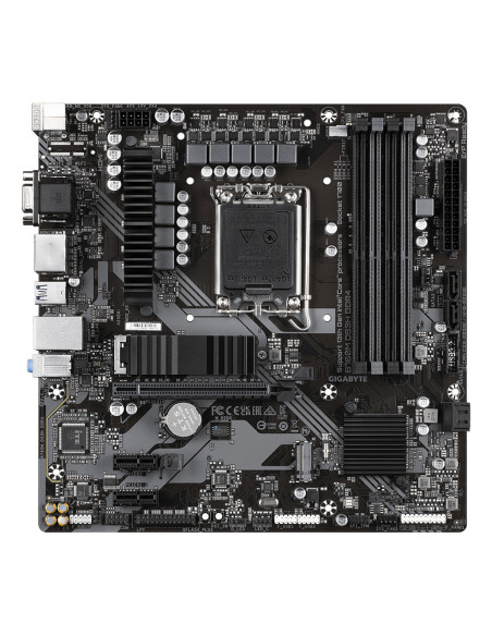 GIGABYTE B760M DS3H DDR4 Placa base - Soporta CPUs Intel Core de 14ª generación, VRM digital de 6+2+1 fases, hasta 5333MHz DDR4