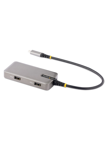 StarTech.com Adaptador Multipuertos USB-C - Docking Station USB Tipo C HDMI 4K60 - Hub Ladrón USB 3.0 de 2 Puertos - Entrega de