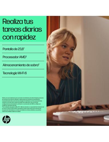 HP 24-cr0110ns AMD Ryzen™ 5 7520U 60,5 cm (23.8") 1920 x 1080 Pixeles PC todo en uno 16 GB LPDDR5-SDRAM 1 TB SSD FreeDOS Wi-Fi 6