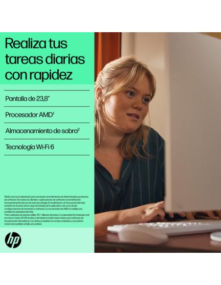 HP 24-cr0110ns AMD Ryzen™ 5 7520U 60,5 cm (23.8") 1920 x 1080 Pixeles PC todo en uno 16 GB LPDDR5-SDRAM 1 TB SSD FreeDOS Wi-Fi 6