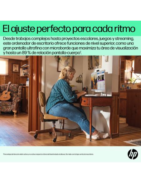 HP 24-cr0110ns AMD Ryzen™ 5 7520U 60,5 cm (23.8") 1920 x 1080 Pixeles PC todo en uno 16 GB LPDDR5-SDRAM 1 TB SSD FreeDOS Wi-Fi 6