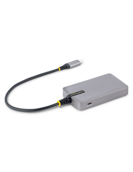StarTech.com Hub USB-C de 3 Puertos USBA - USB 3.0 de 5Gbps - Alimentado por el Bus - Concentrador USB-C de 3 Puertos USB-A -
