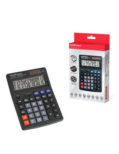 ErichKrause DC-4512 calculadora Escritorio Calculadora básica Negro