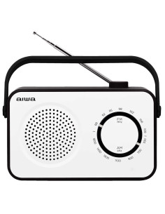 Aiwa R-190BW radio Portátil Analógica Negro, Blanco