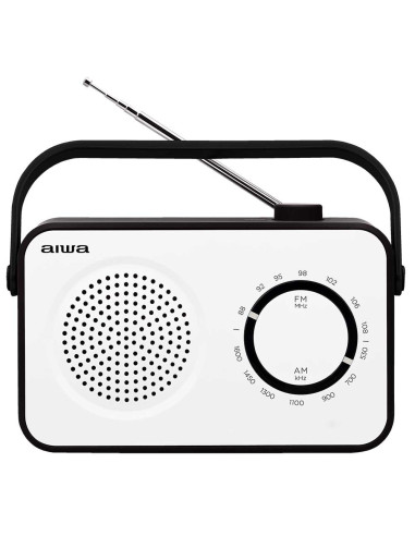 Aiwa R-190BW radio Portátil Analógica Negro, Blanco