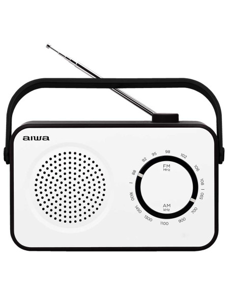 Aiwa R-190BW radio Portátil Analógica Negro, Blanco