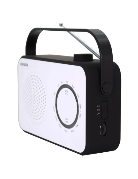 Aiwa R-190BW radio Portátil Analógica Negro, Blanco