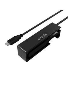 AISENS Adaptador ASE-35C02B SATA a USB-C USB 3.0 USB3.1 GEN1 para Discos Duros 2.5" y 3.5" con Alimentador, Negro 2