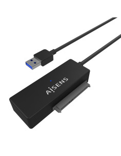 AISENS Adaptador ASE-35A01B SATA a USB-A USB 3.0 USB3.1 GEN1 para Discos Duros 2.5″ y 3.5″ con Alimentador, Negro 2