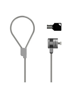 AISENS Cable de Seguridad con Cerradura de Llave para Ordenador, Monitor, Portatil 1.5 m 2