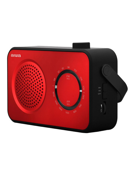 Aiwa R-190RD radio Portátil Analógica Negro, Rojo