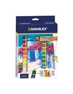 Manley Set Pinturas Acrílicas 24 Piezas