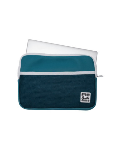 Smile Funda Sleeve para Portátil de 15 pulgadas Fitness de Neopreno color Azul Turquesa