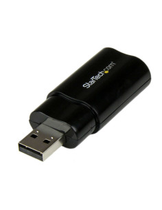 StarTech.com Tarjeta de Sonido Estéreo USB Externa Adaptador Conversor - Negro 2