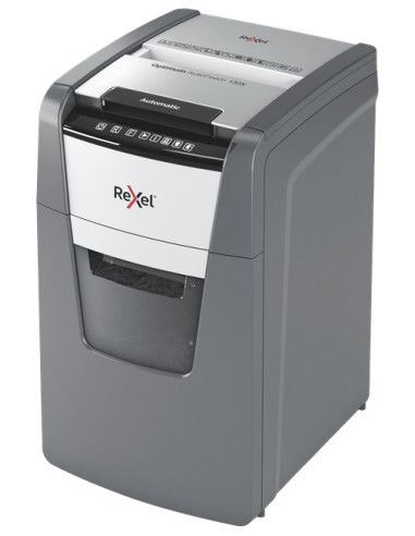 Rexel Optimum AutoFeed+ 130X triturador de papel Corte cruzado 55 dB 22 cm Negro, Plata