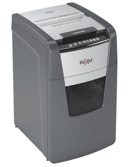 Rexel Optimum AutoFeed+ 130X triturador de papel Corte cruzado 55 dB 22 cm Negro, Plata