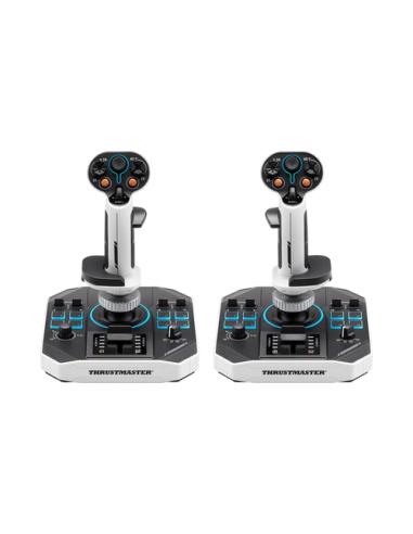 Thrustmaster Sol-R 2 HOSAS Space Sim Duo Negro, Blanco USB Palanca de vuelo Analógico/Digital PC