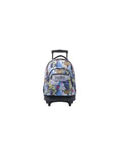 Totto Mochila Escolar con ruedas Renglones Lazel