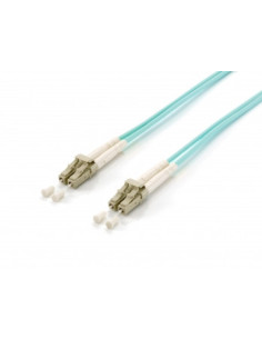 Equip LC LС 50 125μm 20m Cable de fibra óptica e InfiniBand Turquesa