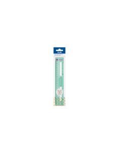 Milan Regla 20 cm transparente serie New Look, verde