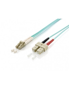 Equip 255319 Cable de fibra óptica e InfiniBand 0,5 m LC SC Turquesa