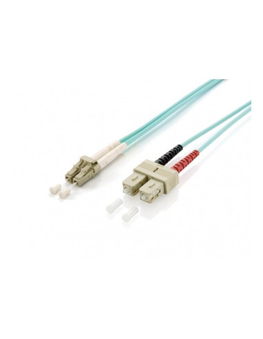 Equip 255319 Cable de fibra óptica e InfiniBand 0,5 m LC SC Turquesa