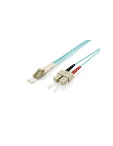 Equip 255319 Cable de fibra óptica e InfiniBand 0,5 m LC SC Turquesa