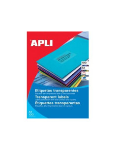APLI SP-581225 Transparente Etiqueta para impresora autoadhesiva