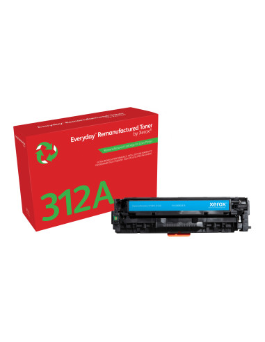 Tóner Everyday™ Cian remanufacturado de Xerox es compatible con HP 312A (CF381A), Capacidad estándar